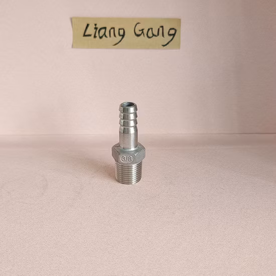 공장 고품질 스테인레스 스틸 파이프 피팅 스레드 나사 육각 호스 젖꼭지